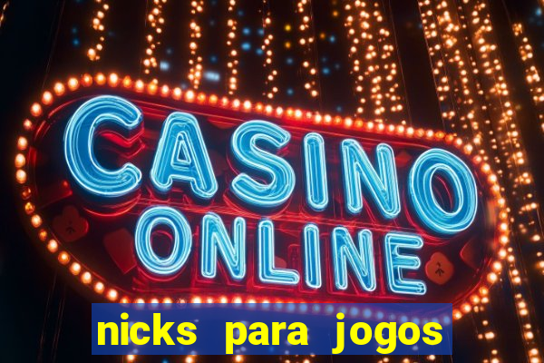 nicks para jogos de tiro